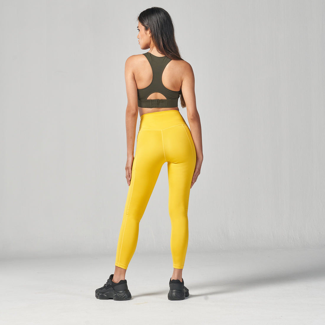 Essential Cropped Leggings - Yellow